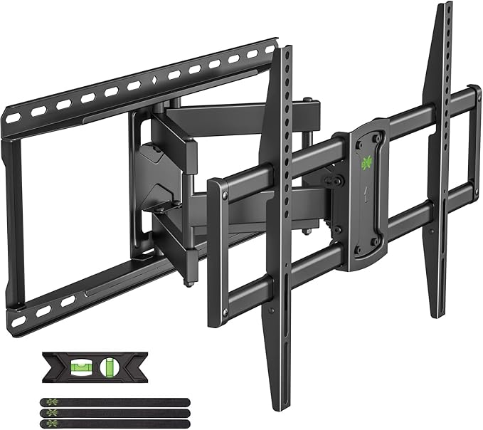 USX MOUNT UL Listed Full Motion TV Wall Mount for 37-90 Inch TVs up to 150 lbs, TV Mount Bracket with Articulating Arms Pre-Assembled, Swivel and Tilt, Fits 16",18, 24" Wood Studs, Max VESA 600x400mm