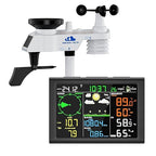 AIRAIN TECH 10-in-1 Wireless Weather Station,with Outdoor Sensor,Rain Gauge,Atomic Clock,Wind Speed/Wind Direction,Indoor Temperature and Humidity,Barometer,Weather Forecast, etc.(NO WiFi)