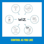 WiZ Clear 40W BA11 Tunable White Filament LED Smart Candle-Shaped Bulb - Pack of 1 - E12- Indoor - Connects to Your Existing Wi-Fi - Control with Voice or App - Matter Compatible