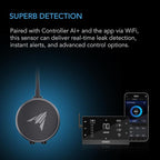 AC Infinity Water Detection Sensor Exclusively for AI Controllers, Monitor Presence of Water in Gardens, Grow Tents, Grow Spaces, Suction and Magnetic Mounting, IP68 Seal Protection