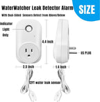 Brezoo Smart Overflow Detection Sensor - Water Overflow Alarm with Real-Time Alerts for Home, Office & Basement Protection