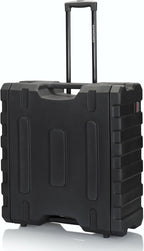 Gator Cases Pro Series 4U Rolling Rack Case with 19" Depth, Tow Handle & Recessed Wheels, Roto Molded Made in USA (G-PROR-4U-19)