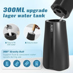 AUIEI Water Flosser Pick for Teeth & Braces, 300ML Cordless Power Dental Flossers with 8 Jet Tips, Oral Irrigator 5 Pressure, IPX7 Waterproof, Portable for Home Travel