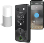 Lockly Vision Zeno Smart Lock with Video Doorbell Camera, Fingerprint Keyless Entry with Apple Home Key, Wi-Fi Deadbolt for Front Door, PIN Genie Keypad, App Remote Control, 2 Rechargeable Batteries