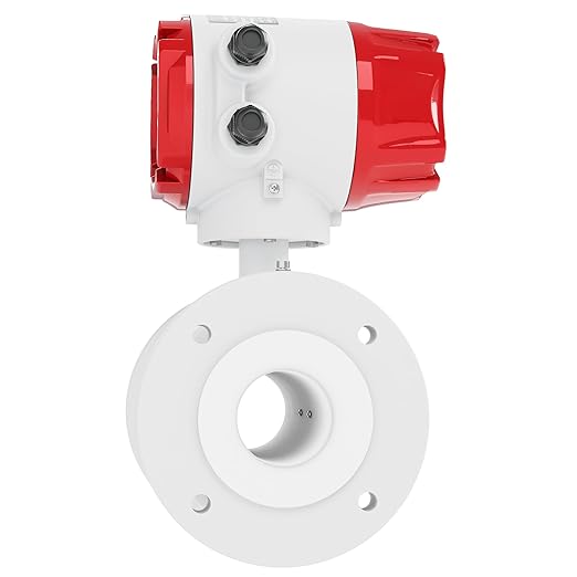Electromagnetic Flow Meter,High-Precision Industrial Flowmeter Digital Display IP65 Protection 4-20mA Output Pipe Sensor for Wastewater, Sewage, and Seawater（DN15)