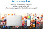 CANFLASHION Desk Pad,Office Desk Mat 31.5"×11.8" Large Gaming Mouse Pad,Durable Extended Computer Mouse Pad,Waterproof Thick Big Mouse Pads with Non-Slip Rubber Base Office Home Watercolor Wild Flower