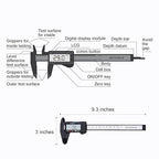 SCITOOLS Digital Caliper 0-6" Measuring Tool, Micrometer Caliper with Auto-Off Feature, Interchangeable Between inches and millimeters for Jewelry Measurement and 3D Printing