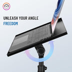 CAHAYA Projector Tripod Stand Adjustable: Height 29 to 65in Projector with Casters Universal Laptop Stand Portable Multifunctional DJ Rack Stand for Outdoor Movies Computer Book DJ Equipment CY0332