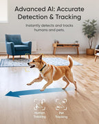 eufy Security Indoor Camera E30, Latest Generation, 4K UHD Security Camera, Pet/Dog/Baby Camera with Phone app, Color Night Vision, Human/Pet Auto Tracking, 360 Pan-Tilt, Works with Homekit, White