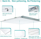 VocgoUU 8 Pack 2x2 LED Flat Panel Light - 2x2 LED Flat Panel Light 5000K 4000K 3000K Selectable & 0-10v Dimmable, 20W 30W 40W 2x2 LED Drop Ceiling Light Troffer Lay in, 100-277Vac, ETL Listed