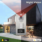 ANJIELO SMART Wired Video Multifamily Apartment Intercom System,2/3/4/6/8/10/12 Units 7 inch Monitor Video Door Phone Kit,Video Doorbell, ID Card Unlock, 2 Way Audio for Home (1 doorbell + 3 Monitor)