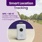 Medical Guardian MGMobile | Medical Alert Device for Seniors | Emergency Call Button, 24/7 Monitoring, Step Counter, GPS Tracking, Water-Resistant | Monthly Subscription Required | White