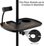 Microphone Stand Tray with Mic Phone Holder, 12.2" x 7.91" Large Shelf Adjustable Clamp On Rack Tray for Stage Music Stand Live Streaming Broadcast Audio Recording