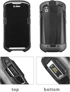 Protective Cover Bumper Case Rugged Boot with Hand Strap for Zebra TC51 TC510K TC52 TC56 TC57,Slim TPU Scanner Cover,Barcode Touch Mobile Computer Accessories (Black)