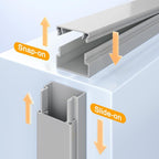 Delamu 157in Delamu Cord Hider Wall for Wall Mounted TV, Wire Hider Kit