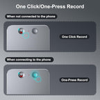 AI Voice Recorder,64GB Note Voice Recorder with Transcribe,Mind Mapping & AI Summary,Digital Voice Recorder with App,Audio Recorder for Lectures,Phone Calls,Meetings,Interviews Etc,Grey