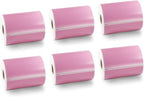BETCKEY Colored Labels Compatible with Dymo 1744907 (4" x 6") Extra Large Shipping Labels, Compatible for Dymo LabelWriter Thermal 4XL & Zebra Desktop Printers [6 Rolls, Pink]