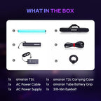 Aputure Amaran T2C RGBWW LED Tube Light 2500K to 7500K,Support APP and DMX Control (T2C 20W 23.6inch/60CM)