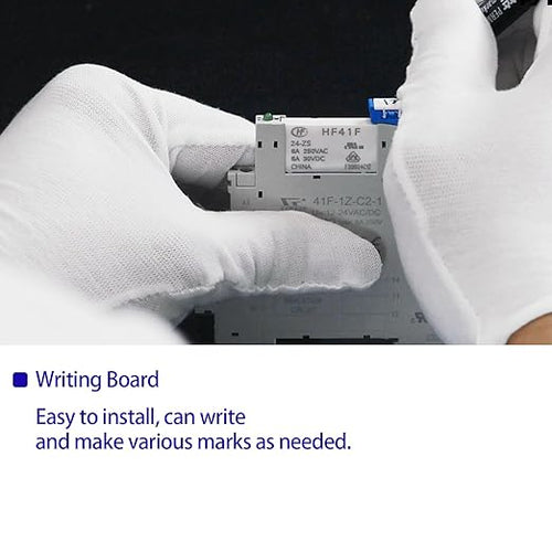 40Pcs Socket Maker, Small White Labels for Relay Socket Base 41F-1Z-C2 6Amp can Write Any Word or Make Some Product Marking