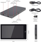 LANBOUY Selfie Screen Back Camera Monitor Phone Vlog Magnetic Selfie Screen Mirroring Vlogging Content Creator Kit for Live Stream Tiktok, Compatible with iPhone