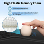 YIWEI Ergonomic Mouse Pad with Wrist Support - Gel Memory Foam Mouse Mat for Computer Keyboard & Laptop - Non-Slip Base, Pain Relief for Home Office & Gaming - Black
