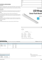 Lithonia Lighting 4 Foot LED Light Fixture, Low-Profile LED Wraparound Flush Mount Ceiling Light, 2700K Soft White, 120V, 48-Inch (FMLWL 48 827)
