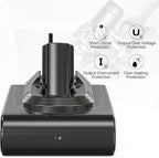 Morpilot 25.2V 7000mAh Upgrade Replacement Battery for V11, Compatible with V11 V15 SV15 SV16 SV22 970425-01 Vacuum Cleaner, Includes 2 Filters(Only Available for Click-in Style)
