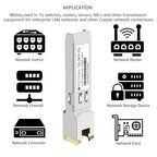 OPSTRAN 1000BASE-T SFP RJ45 Copper Transceiver Module Compatible with Brocade E1MG-TX XBR-000190 100m Cat5e/6 10 Pack