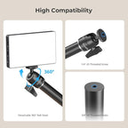 SMALLRIG Camera Desk Mount, Overhead Camera Arm Stand for Desk with 360° Ball Head,for DSLR Cameras, Cell Phones, Lights, Microphones