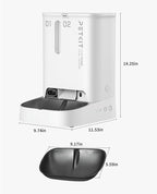 PETKIT Automatic Cat Dog Feeder with Camera, AI-Powered Motion Capturing, 1080P HD Video with Night Vision, 2.4G WiFi Pet Feeder with 2-Way Audio, Dual Hopper Pet Food Dispenser with Desiccant
