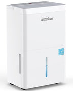 Waykar 5000 Sq.Ft 2025 Energy Star Dehumidifier for Home, Basement, Bedroom, Bathroom, Max 80 Pint/D(Standard 63 Pint/D) with Drain Hose&Water Tank, Ultra Quiet(40 dB), Intelligent Humidity Adjustment