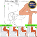 SonTiy Handheld Bidet Sprayer for Toilet, White Cloth Diaper Toilet Sprayer Attachment with Backflow Preventer, Adjustable Water Pressure Toilet Jet Spray for Feminine Wash