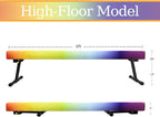 Adjustable&Foldable Gymnastics Balance Beam,6FT/8ft High-Low Level Floor Gymnastic Beam,No Tool Require, Gym Equipment for for Kids Children Girls Home Training