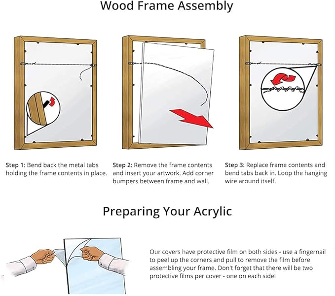 Frame It Easy 33 x 41 Russet Wood Frame (Derby)