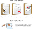 Frame It Easy 33 x 31 White Wood Frame (Derby)