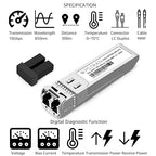 OPSTRAN 10GBASE-SR SFP+ Optical Transceiver Module Compatible with Fortinet FN-TRAN-SFP+SR FS-TRAN-SFP+SR FG-TRAN-SFP+SR 850nm 300m DDM Duplex LC MMF 4 Pack