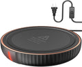 HouseGem Large Candle Warmer Plate - Coffee Cup Mug Warmer for Desk, Candle Melter, Electric Mug Heater for Beverages, Milk & Tea, Coffee Accessories Ideal Gifts Keep Cup Warm (Black)