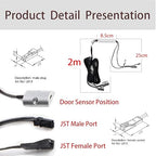 Motion Sensor Light Switch, IR Sensor Switch Door Activated Light Switch for Closet Light LED Strip Light and Under Cabinet Light with 12V JST Male and Female Connector (DC 12/24V 3A)
