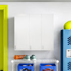Wall Kitchen Cabinets, RTA Cabinets, White Shaker Cabinet, Wall Mounted, RTA Upper Cabinet, Modern for Kitchen and Bathroom with Door (White, 09" W x 36" H x 12" D)