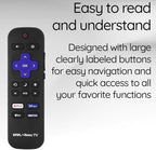 Ceybo OEM Remote Control for Onn Roku Smart TV with Netflix, Disney+, Apple TV, and HBO Max Shortcut Keys