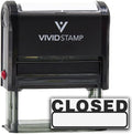 Basic Closed Self Inking Rubber Stamp (Black Ink) - Large