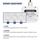 ECOELER High-Bay Occupancy Sensor Switch, 360° Passive Infrared PIR Ceiling Sensor, 120-277VAC, Neutral Wire Required, Automatic Commercial/Residential Lighting Solution, UL Listed, 10 Pack