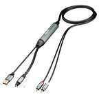 Adoreen Unidirectional SPDIF Toslink Optical Input to 2 RCA Output Adapter Cable 4 Ft, 192kHz DAC Digital to Analog Audio Converter for HDTV, DVD, Blu-Ray Players, Game Consoles-NOT RCA to Optical