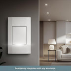 Smart Light Switch (Gen 2) by Deako, Single Pole, 3-Way, 4-Way, 2.4 GHz Wi-Fi, Programmable, Remote App, Voice Control w/Alexa, Google Assistant, Samsung, No Hub Required, Neutral Wire Required, White