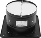 XUFOPLY 8 Inch Exhaust Fan, 110V 80W Wall Mounted Vent Fans 2600RPM Kitchen Bathroom Windows Fan Metal Extractor Fan for Attic, Garage, Window Ventilation (Black, 8 Inch)