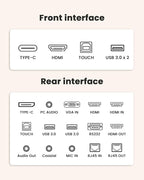 KEINONE Interactive Smart Board for Classroom, 85” 8+128 GB Electronic Digital Whiteboard Built-in Android OS & Open App Ecosystem - 4K Touchscreen Smartboard for Home Office School Studio Display