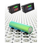 Battery Charge Level Indicator Universal Car Battery Capacity Meter Tester Checker 12v-72v Blue Motorcycle Checker Auto Tester Fuel Gauge Indicator