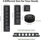 XenovaX 9 Pack Cord Organizer Clips - Desk Cable Management Clips, Cable Holder for Charger Wires, Phone Charger Cord Holder Clips for Desk, Office, Car, Home, Cubicle, Nightstand
