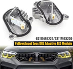 SOCAL-LED LIGHTING Yellow Angel Eye Daytime Running Light DRL Adaptive Headlight Insert Diode Module LED Control Unit Fit for BMW 2018-2020 F80 M3 F83 F82 M4 LCI, Pack of 2