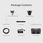 GVM 300W Photography Lighting Bi-Color Video Light with Bowens Mount Lantern Softbox and Stand CRI 97+ CCT 2700K~6800K 12 Lighting Scenes App Control Studio Lights for Photography
